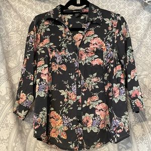 Floral Button Down Top